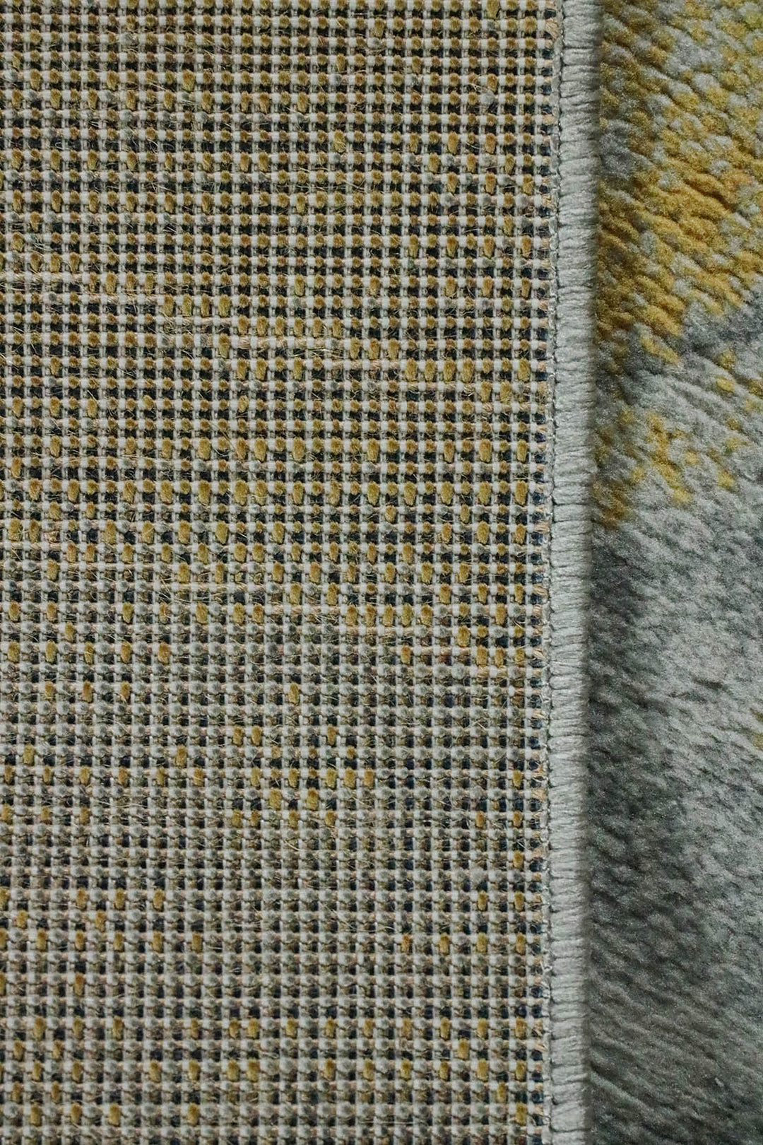 Turkish Modern Festival WD Rug - 5.2 x 7.2 FT - Gray and Yellow - Sleek and Minimalist for Chic Interiors - V Surfaces