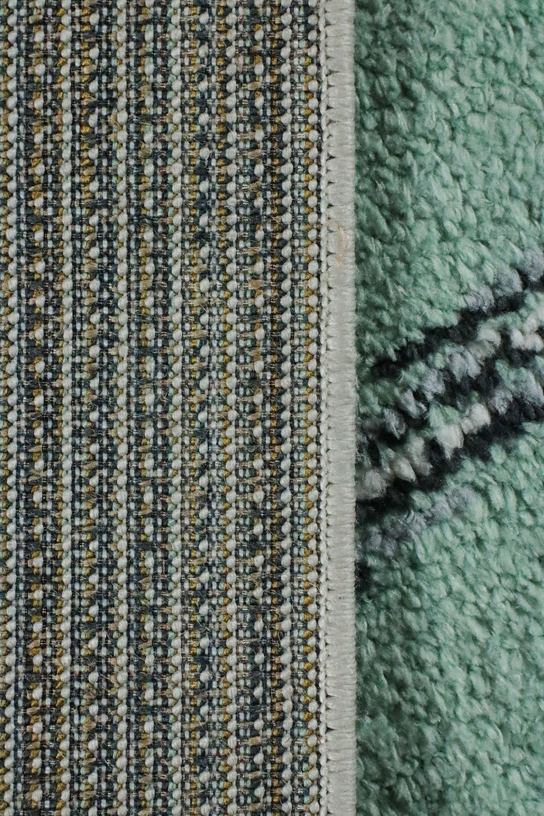 Turkish Modern Festival WD Rug - 5.2 x 7.5 FT - Cream and Green - Sleek and Minimalist for Chic Interiors - V Surfaces