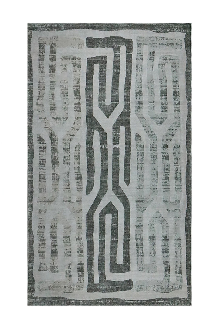 Turkish Modern Festival WD Rug - 5.2 x 7.5 FT - Gray - Sleek and Minimalist for Chic Interiors - V Surfaces