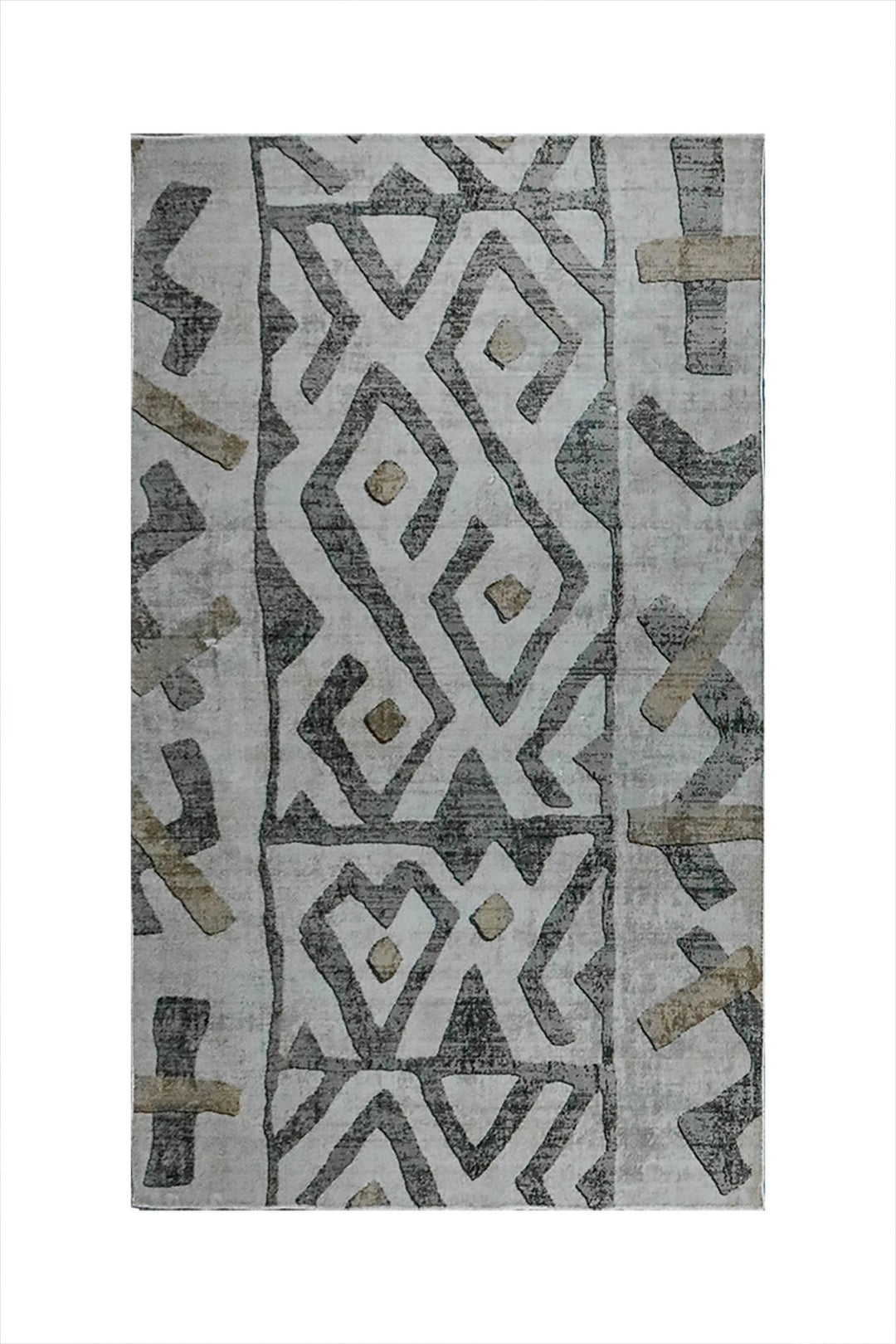 Turkish Modern Festival WD Rug - 5.2 x 7.5 FT - Gray - Sleek and Minimalist for Chic Interiors - V Surfaces