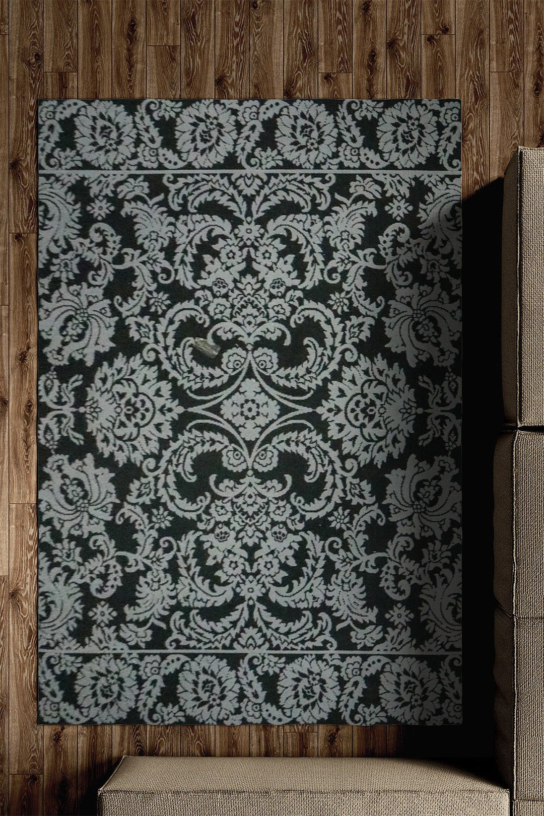 Turkish Modern Festival WD Rug - 5.2 x 7.5 FT - Gray - Sleek and Minimalist for Chic Interiors - V Surfaces