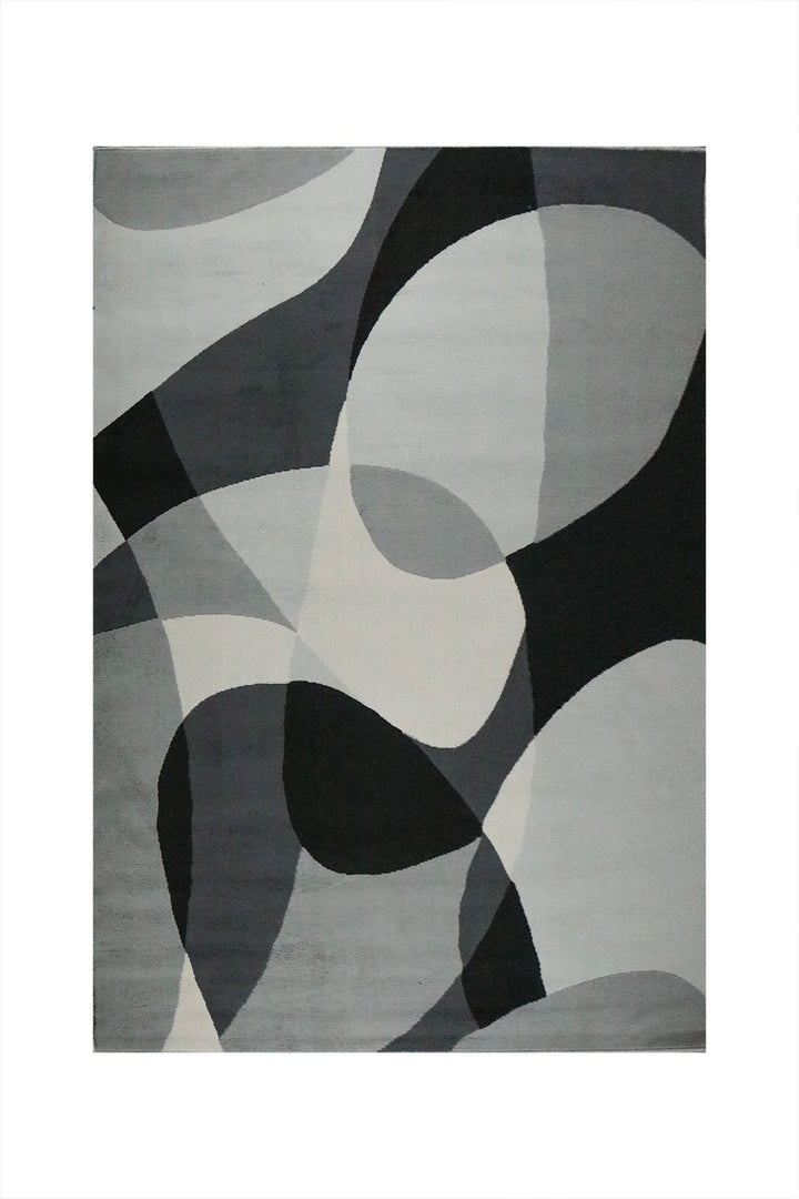 Turkish Modern Festival WD Rug - 5.2 x 7.5 FT - Gray - Sleek and Minimalist for Chic Interiors - V Surfaces