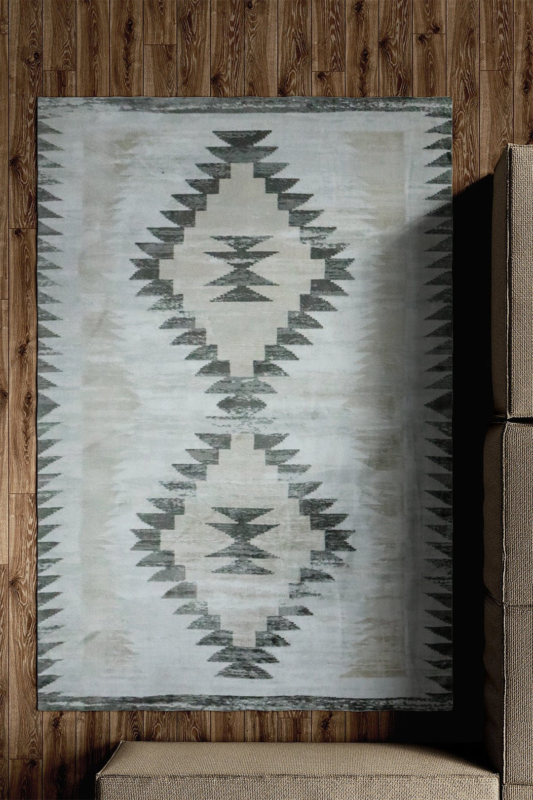 Turkish Modern Festival WD Rug - 5.2 x 7.5 FT - Gray - Sleek and Minimalist for Chic Interiors - V Surfaces