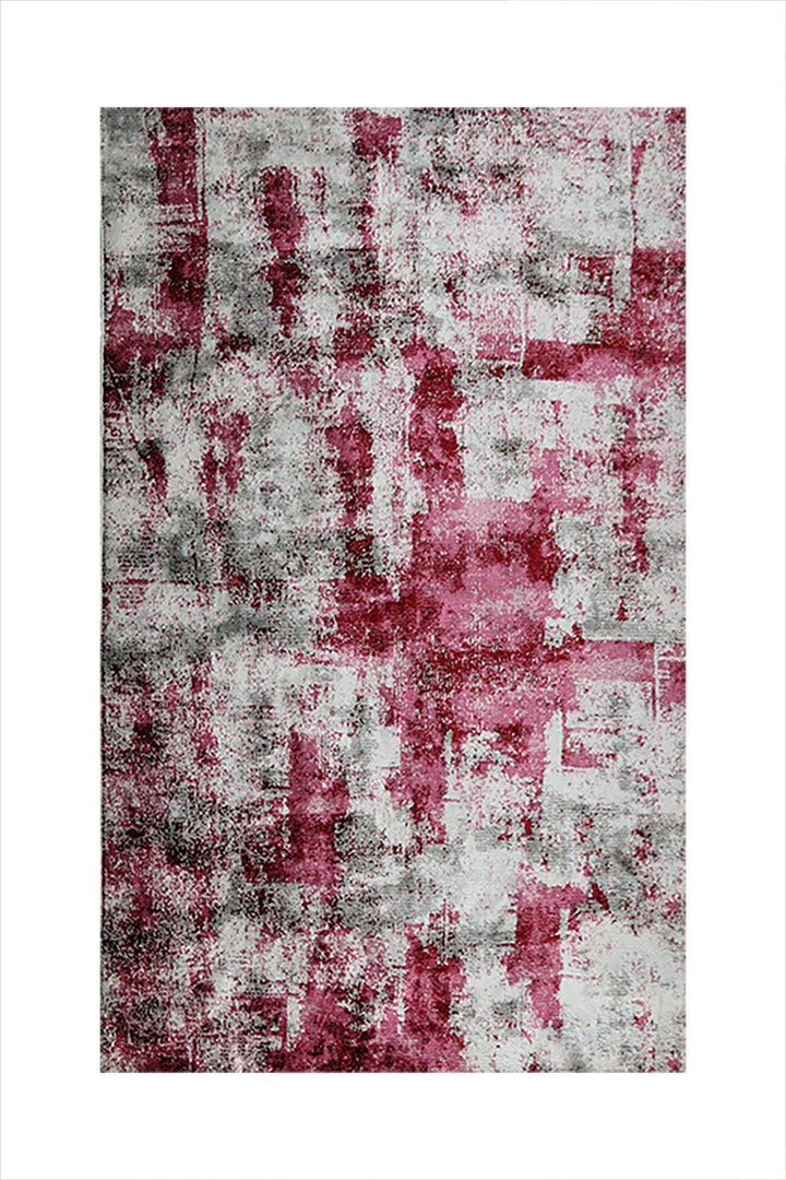 Turkish Modern Festival WD Rug - 5.2 x 7.5 FT - Maroon and Gray - Superior Comfort, Modern Style Accent Rugs - V Surfaces