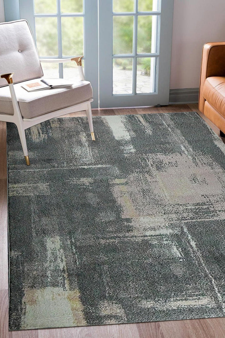 Turkish Modern Festival WD Rug - 5.3 x 7.2 FT - Gray - Sleek and Minimalist for Chic Interiors - V Surfaces