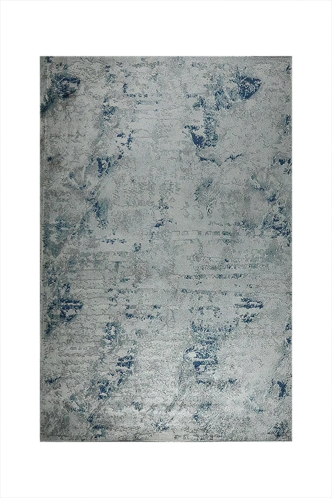 Turkish Modern Festival WD Rug - 5.3 x 7.5 FT - Blue and Gray - Sleek and Minimalist for Chic Interiors - V Surfaces