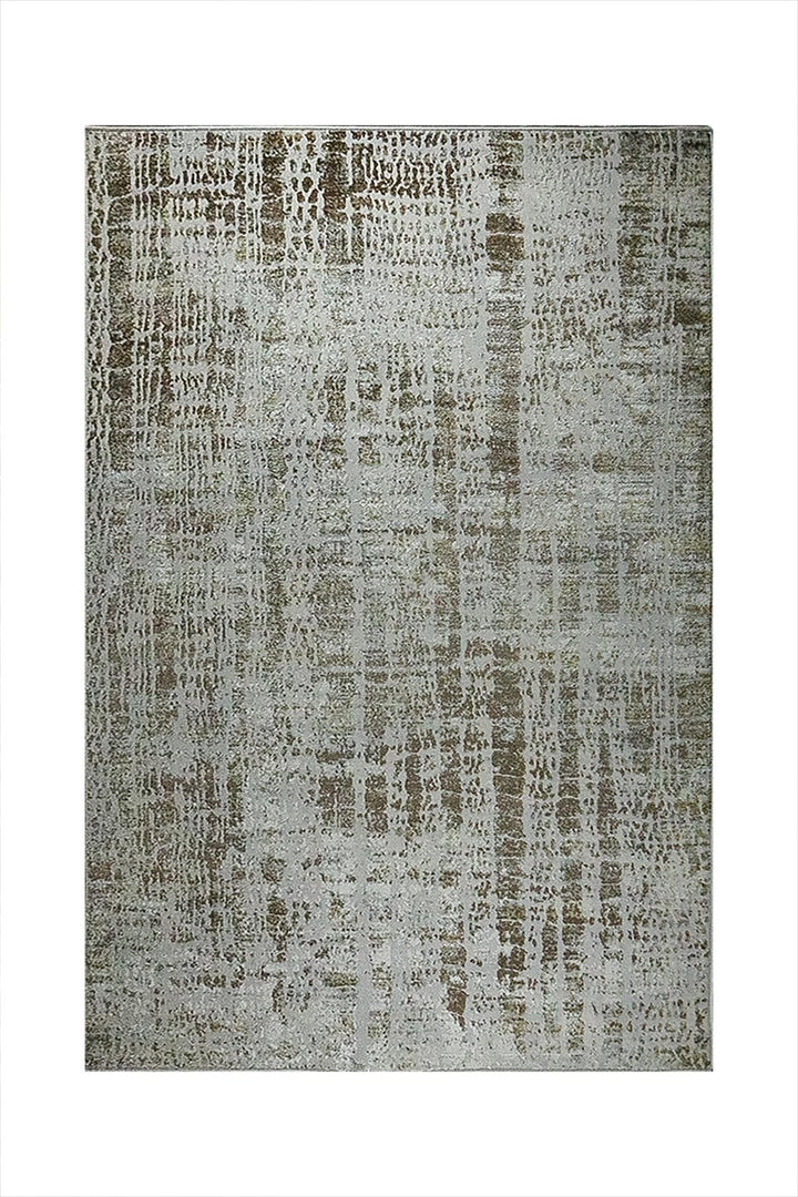 Turkish Modern Festival WD Rug - 5.3 x 7.5 FT - Brown and Cream - Sleek and Minimalist for Chic Interiors - V Surfaces