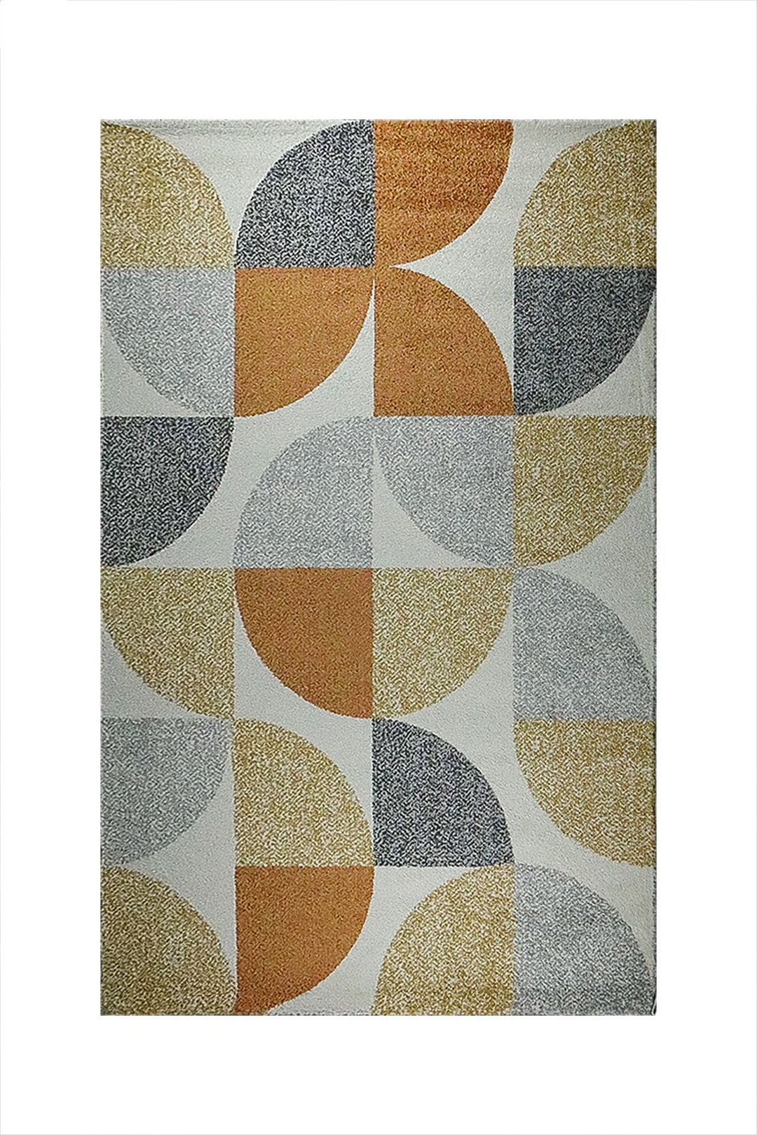 Turkish Modern Festival WD Rug - 5.3 x 7.5 FT - Cream and Gray - Sleek and Minimalist for Chic Interiors - V Surfaces