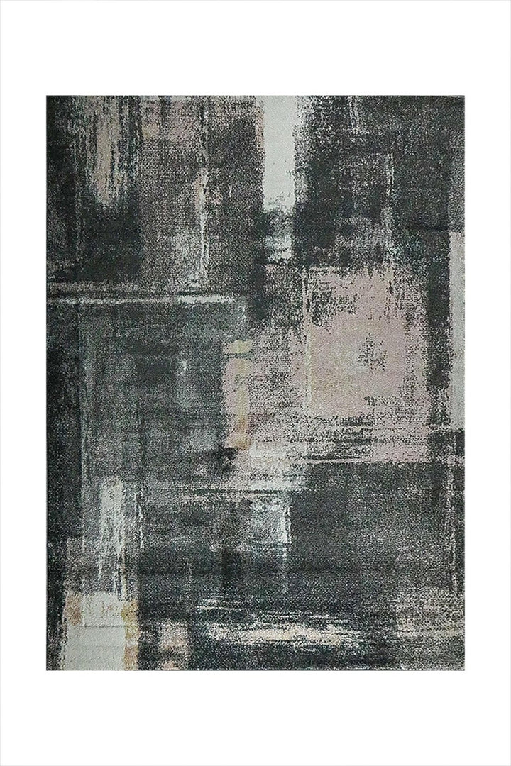 Turkish Modern Festival WD Rug - 5.3 x 7.5 FT - Gray - Sleek and Minimalist for Chic Interiors - V Surfaces