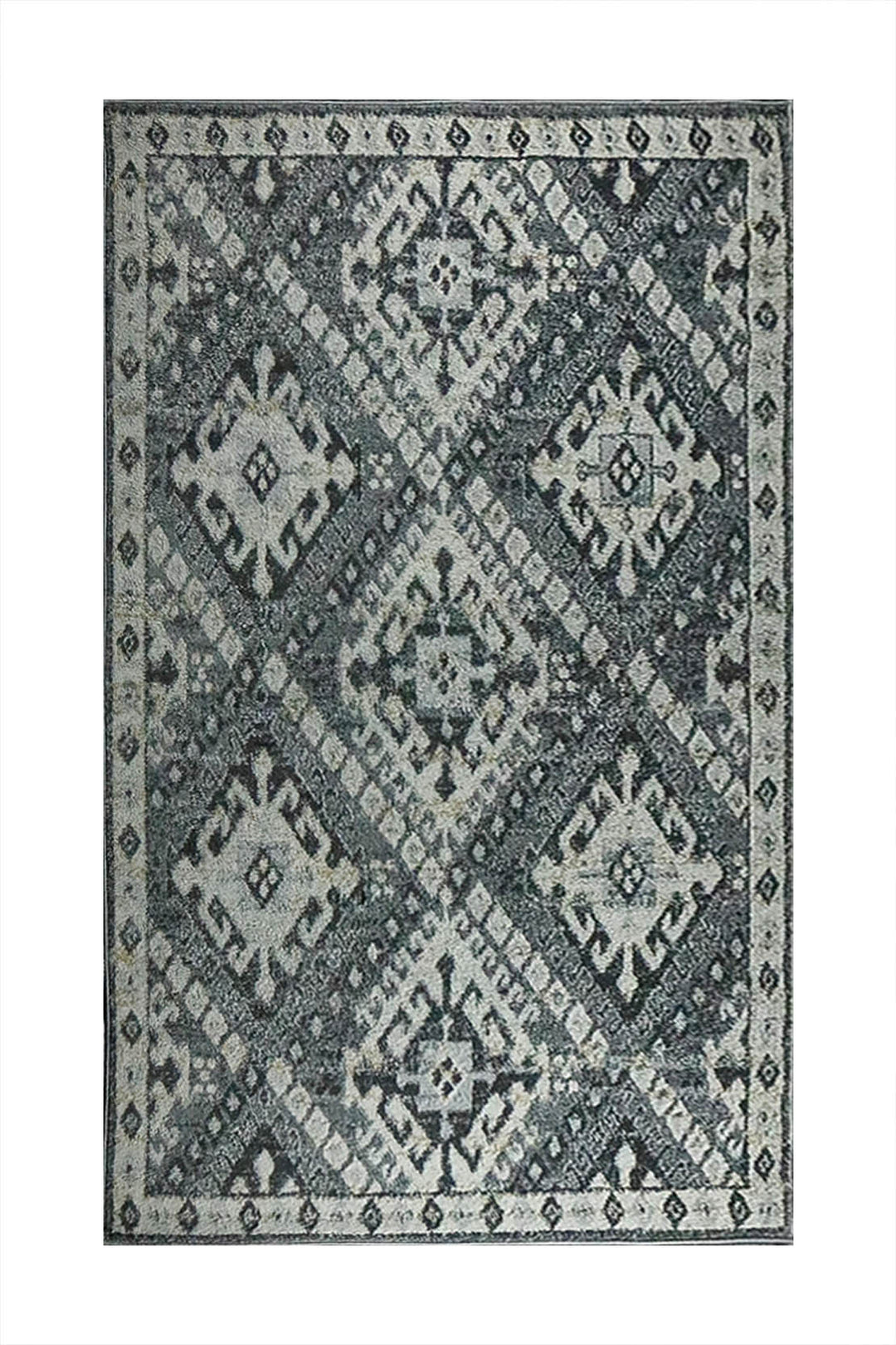 Turkish Modern Festival WD Rug - 5.3 x 7.5 FT - Gray - Sleek and Minimalist for Chic Interiors - V Surfaces