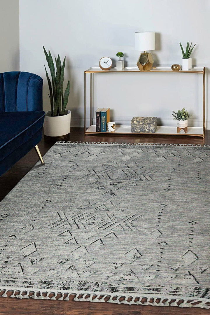 Turkish Modern Festival WD Rug - 6.5 x 9.0 FT - Gray - Superior Comfort, Modern Style Accent Rugs - V Surfaces