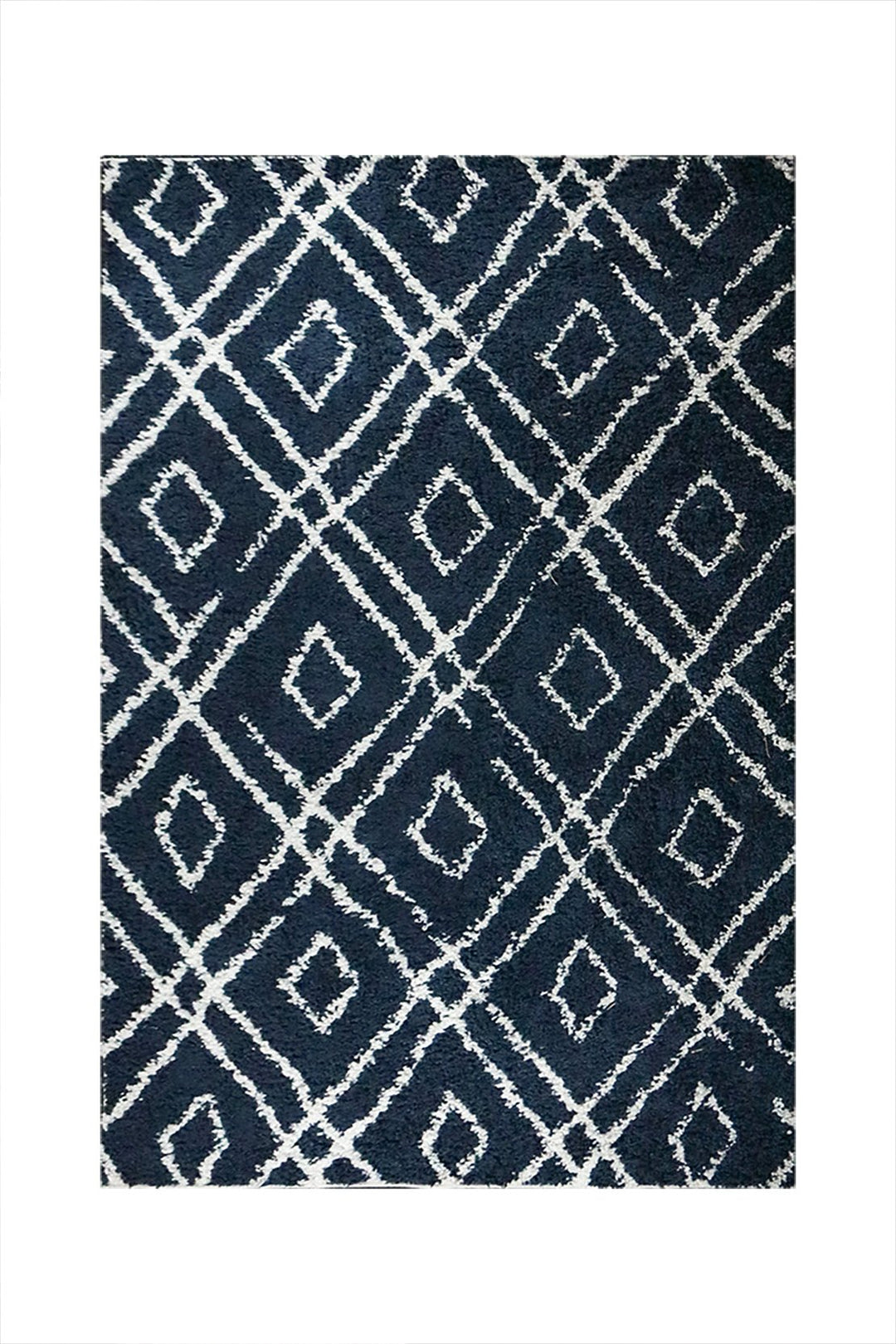 Turkish Modern Festival WD Shaggy Rug - 5.2 x 7.5 FT - Blue - Sleek and Minimalist for Chic Interiors - V Surfaces