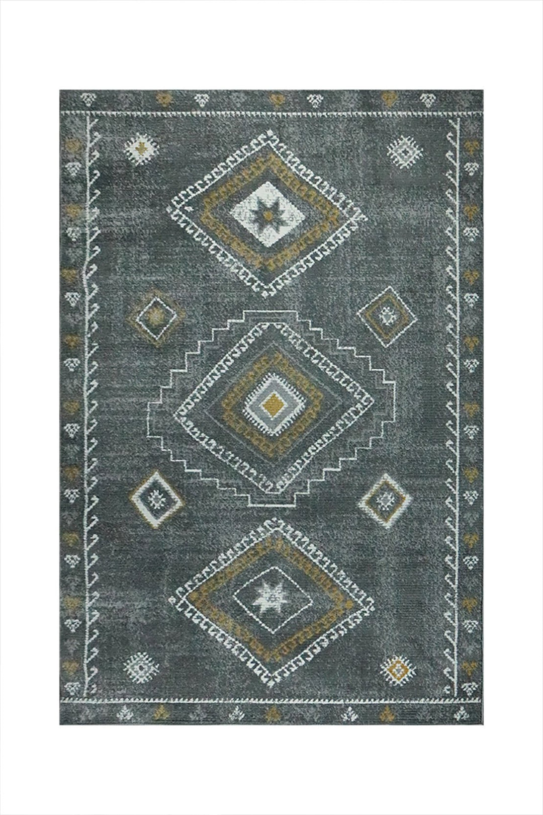 Turkish Modern Festival WD Soft Shaggy Rug - 5.2 x 7.5 FT - Gray - Sleek and Minimalist for Chic Interiors - V Surfaces