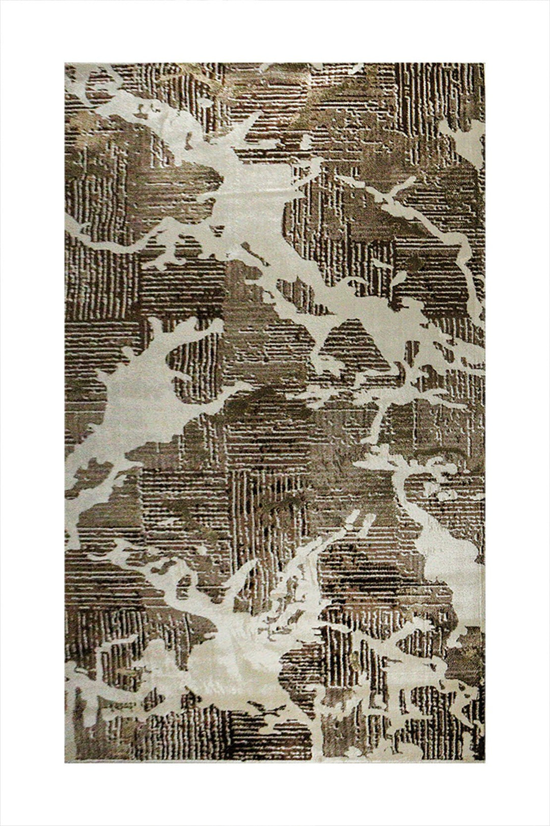 Turkish Modern Fusion Rug - Cream - 6.5 x 9.5 FT - Superior Elegant Rug for Living Room - V Surfaces