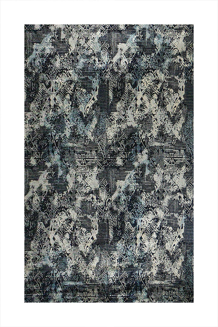 Turkish Modern Fusion Rug - D Navy - 6.5 x 9.5 FT - Superior Elegant Rug for Living Room - V Surfaces