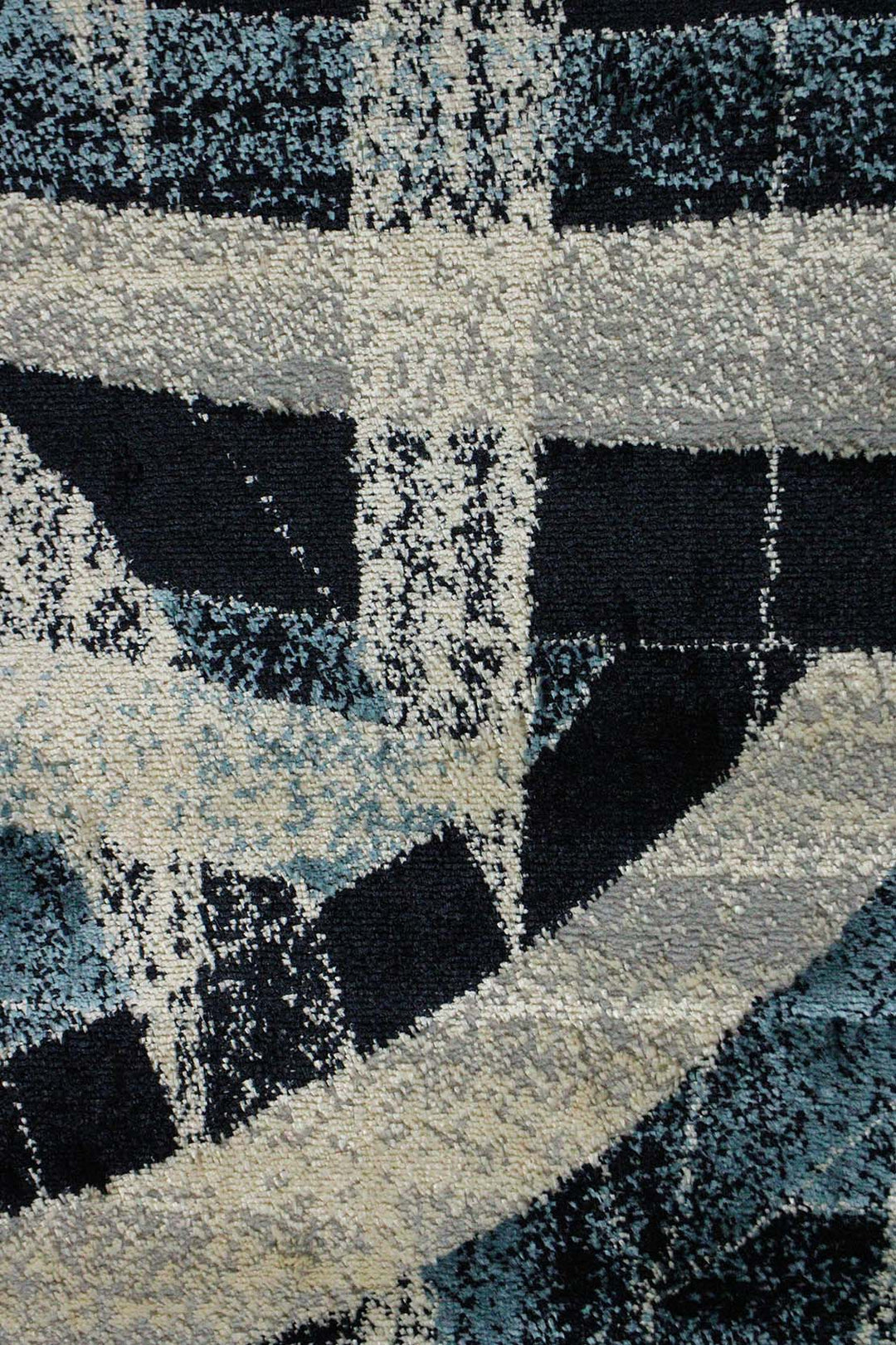 Turkish Modern Fusion Rug - D Navy - 6.5 x 9.5 FT - Superior Elegant Rug for Living Room - V Surfaces