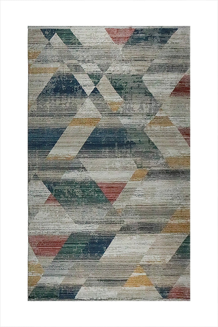 Turkish Modern Nova Rug - White and Blue - 6.5 x 9.8 FT - Superior Comfort, Modern Style Accent Rugs - V Surfaces