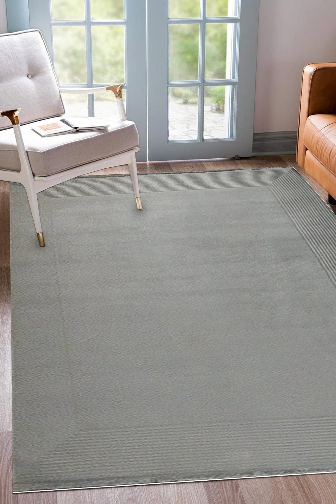 Turkish Modern Sunrise Rug - 5.24 x 7.54 FT - Gray - Superior Comfort, Modern Style Accent Rugs - V Surfaces