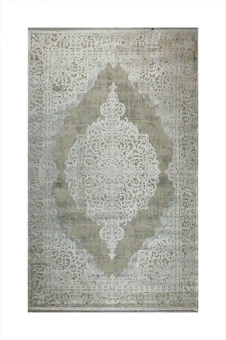 Turkish Modern Sunrise Rug - Beige & Gray 6.5 x 9.5 FT- Resilient Construction for Long-Lasting Use - V Surfaces