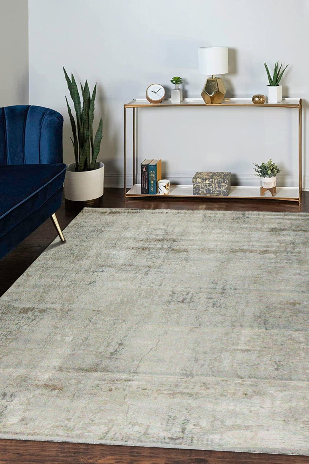 Turkish Modern Sunrise Rug - Beige & Gray - 6.5 X 9.5 Ft- Resilient Construction For Long-Lasting Use - V Surfaces