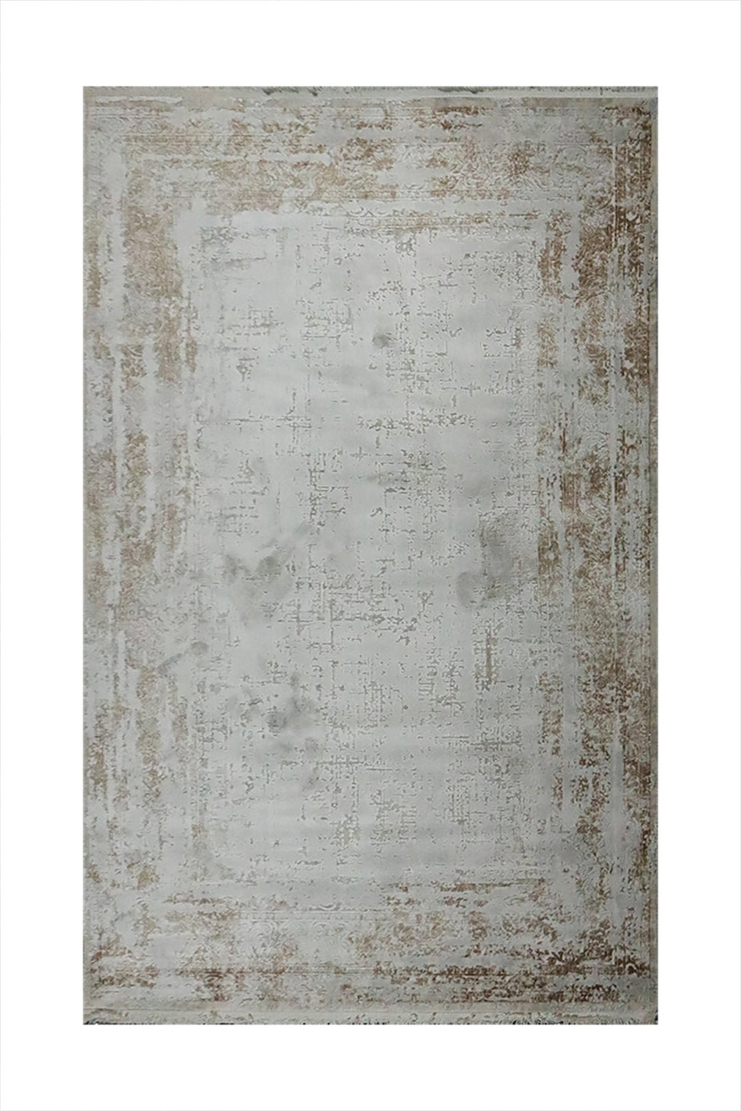 Turkish Modern Sunrise Rug - Cream and Maroon - 5.2 x 7.5 FT - Superior Comfort, Modern Style Accent Rugs - V Surfaces