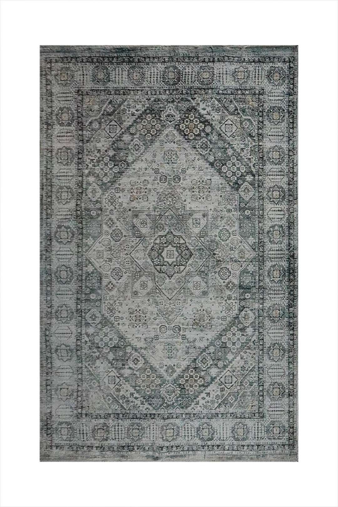 Turkish Modern Sunrise Rug - Gray - 5.2 x 7.5 FT - Superior Comfort, Modern Style Accent Rugs - V Surfaces