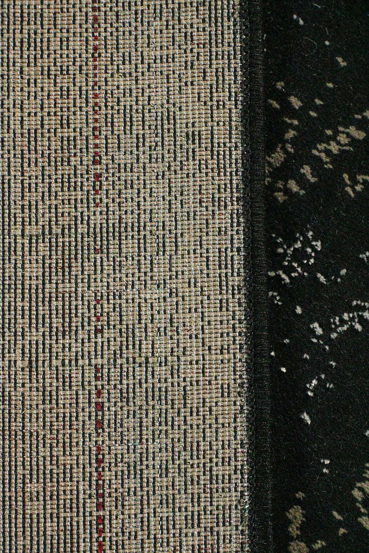 Turkish Modern Vk-Gem Rug - Black - 6.5 X 9.5 Ft- Sleek And Minimalist For Chic Interiors - V Surfaces