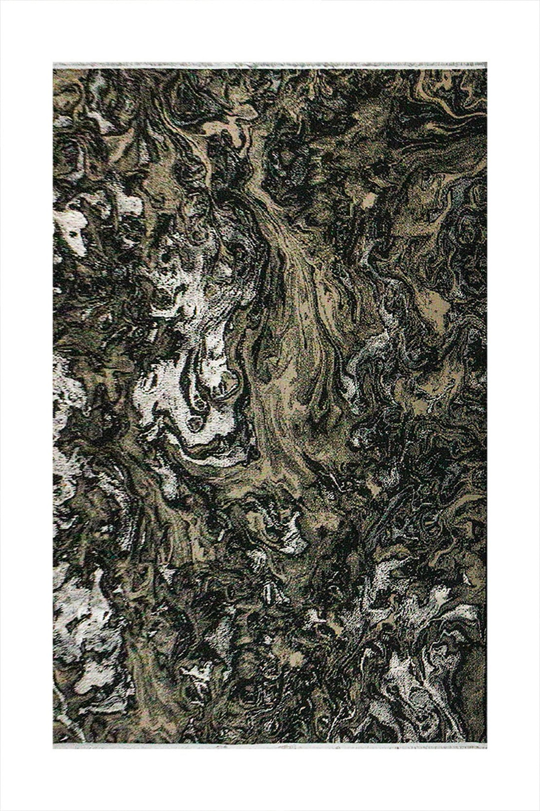 Turkish Modern Vk-Gem Rug - Black - 6.5 X 9.5 Ft- Sleek And Minimalist For Chic Interiors - V Surfaces