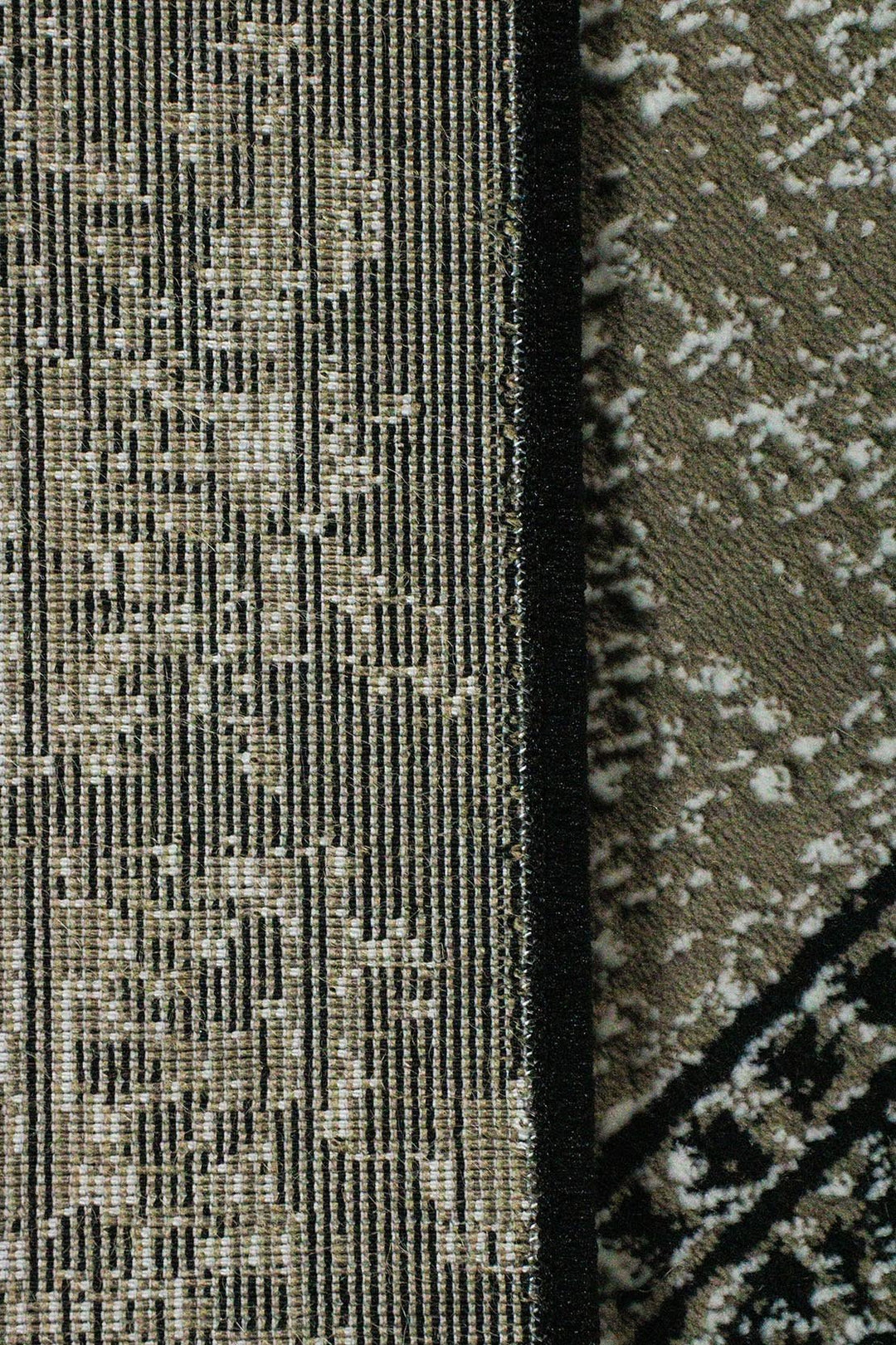 Turkish Modern Vk-Gem Rug - Black - 6.5 X 9.5 Ft- Sleek And Minimalist For Chic Interiors - V Surfaces