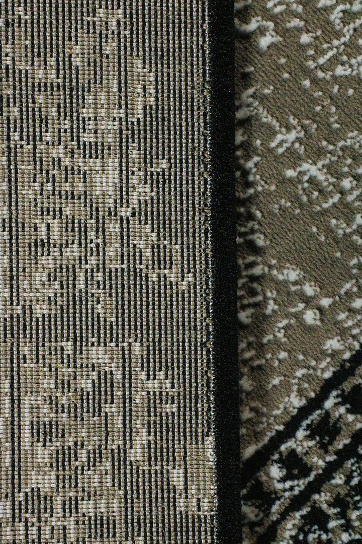 Turkish Modern Vk-Gem Rug - Black - 6.5 X 9.5 Ft- Sleek And Minimalist For Chic Interiors - V Surfaces