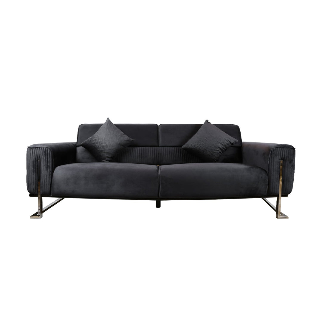 TURKISH MONDEO SOFA, SET OF SEVEN SEATERS, BLACK - V Surfaces