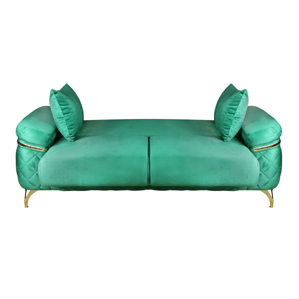 TURKISH ORLANDO SOFA, SET OF SEVEN SEATERS, GREEN - V Surfaces