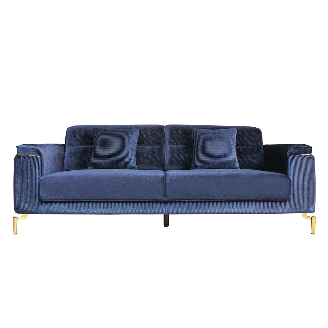 Turkish Petra Sofa, Set of Seven Seaters, Blue - V Surfaces