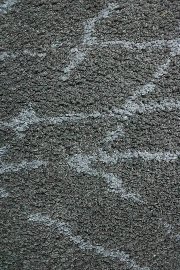 Turkish Plush and Soft Festival WD Shaggy Rug -5.3 x 7.5 FT - Gray - Fluffy Furry Floor Decor Shaggy Rug - V Surfaces