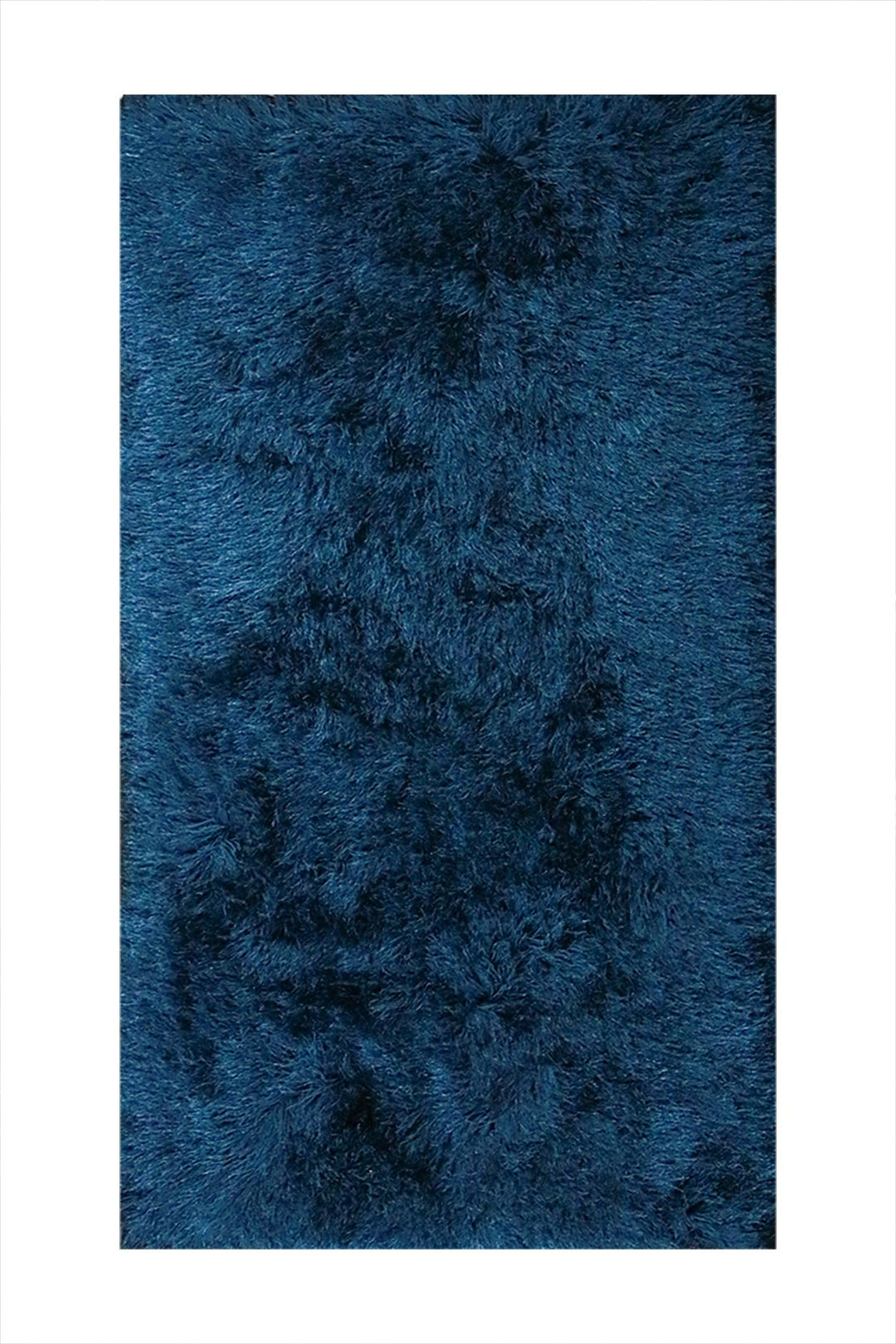 Turkish Plush and Soft Heaven Shaggy Rug - Blue - 2.6 x 4.9 FT - Fluffy Furry Floor Decor Rug Heaven Shaggy - V Surfaces