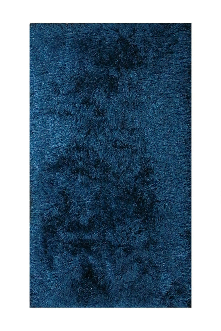 Turkish Plush and Soft Heaven Shaggy Rug - Blue - 2.6 x 4.9 FT - Fluffy Furry Floor Decor Rug Heaven Shaggy - V Surfaces