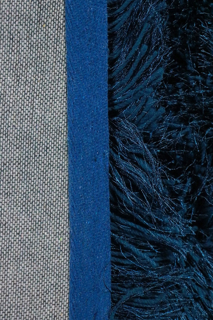 Turkish Plush and Soft Heaven Shaggy Rug - Blue - 4.9 x 7.2 FT - Fluffy Furry Floor Decor Rug Heaven Shaggy - V Surfaces