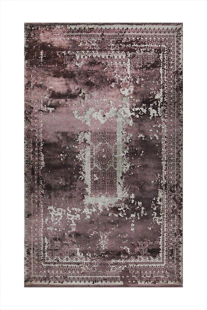 Turkish Premium Quality Voyage Rug - 5.2 x 7.5 FT - Gray - Resilient Construction for Long-Lasting Use - V Surfaces