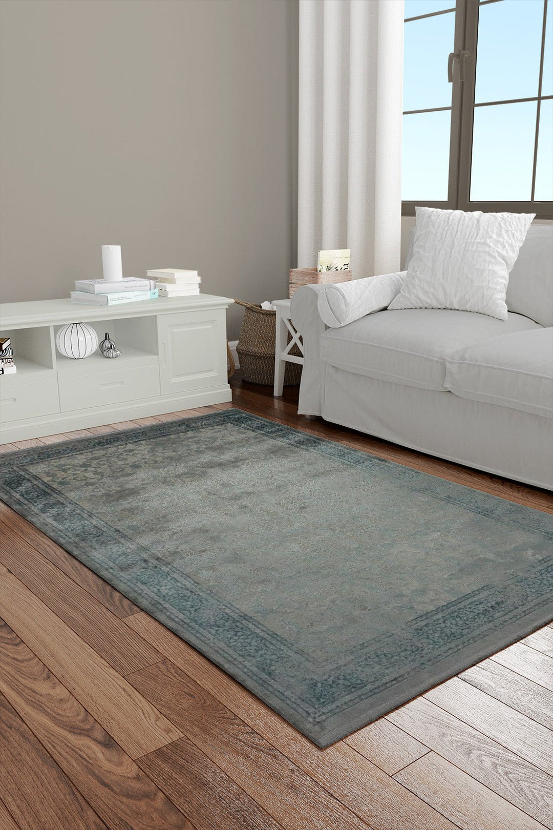 Turkish Premium Voyage Rug - Beige - 3.9 x 5.9 FT - Superior Comfort Elegant and Luxary Style Accent - V Surfaces