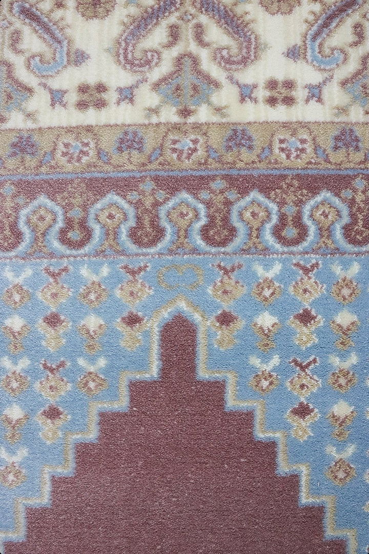 Turkish Style Acrylic Sajjadeh Prayers Mat - Maroon- Soft, Durable, and Easy to Clean - V Surfaces