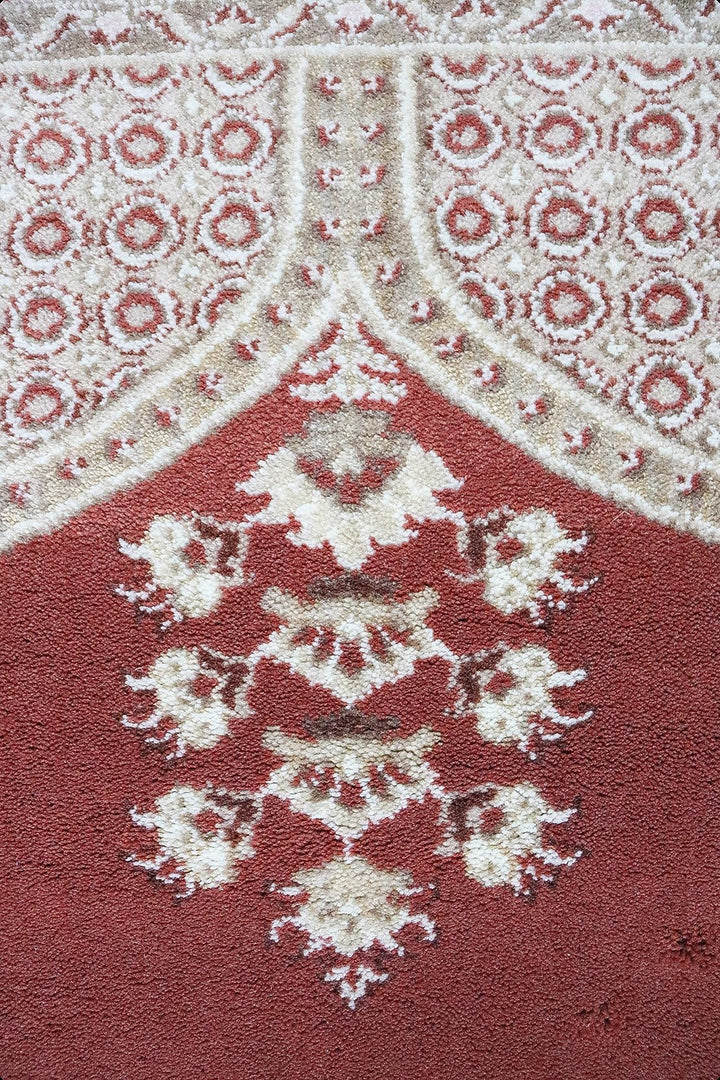 Turkish Style Acrylic Sajjadeh Prayers Mat - Maroon - Soft, Durable, and Easy to Clean - V Surfaces