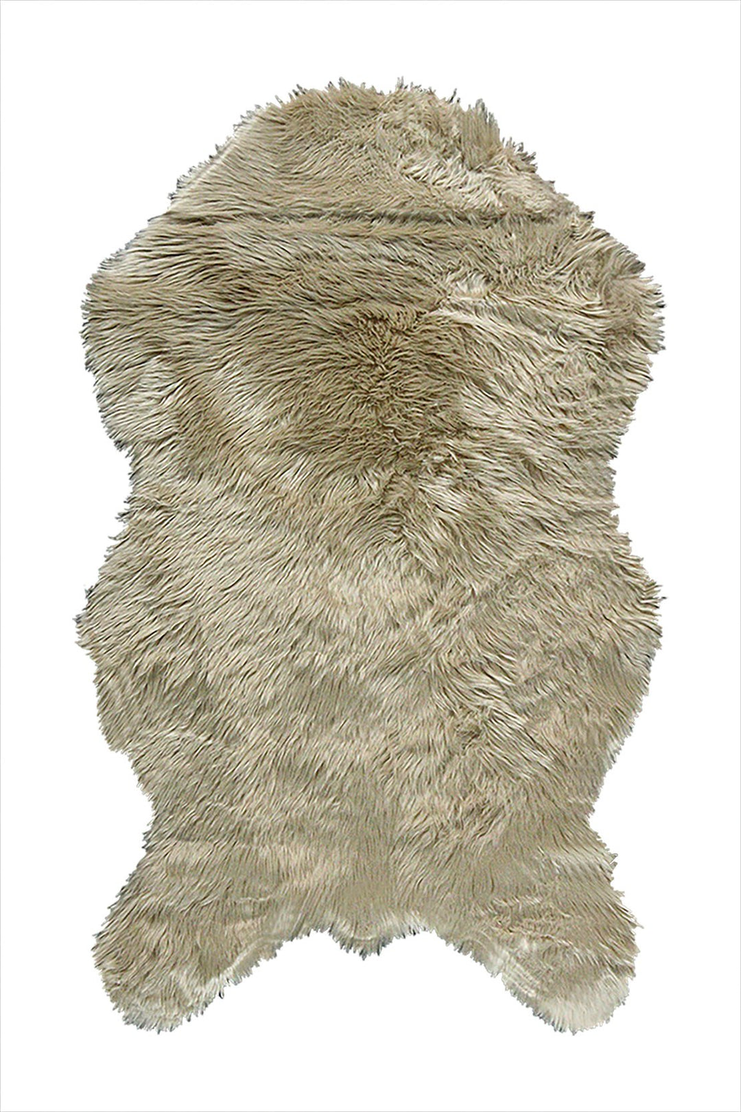 Wild Life (Sheep Fur) - 3.9 x 5.5 FT - Beige - Luxuriously Soft Fluffy Rug - V Surfaces