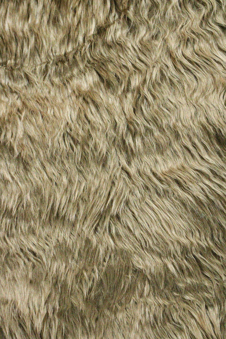 Wild Life (Sheep Fur) - 3.9 x 5.5 FT - Brown - Luxuriously Soft Fluffy Rug - V Surfaces