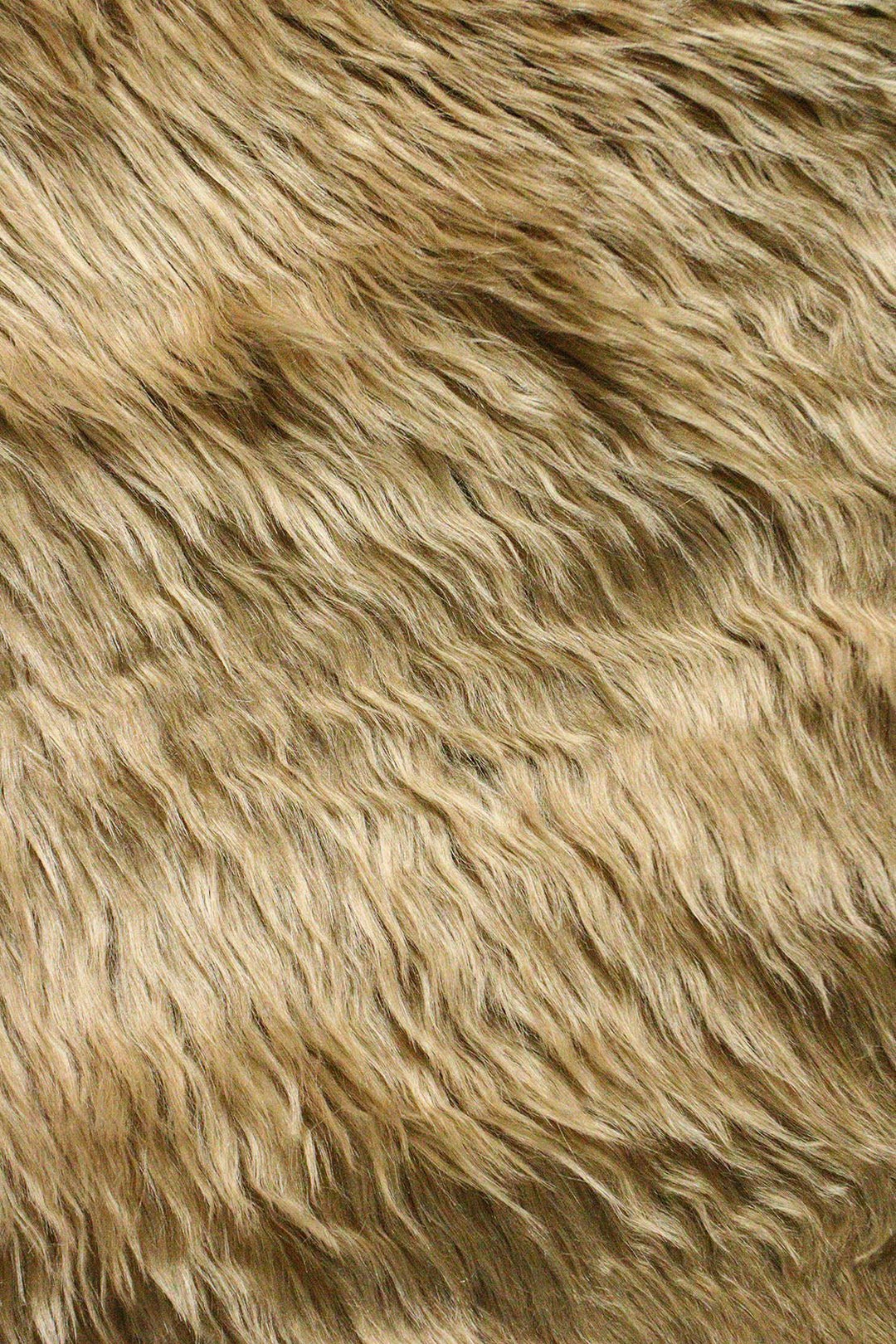 Wild Life (Sheep Fur) - 3.9 x 5.5 FT - Brown - Luxuriously Soft Fluffy Rug - V Surfaces