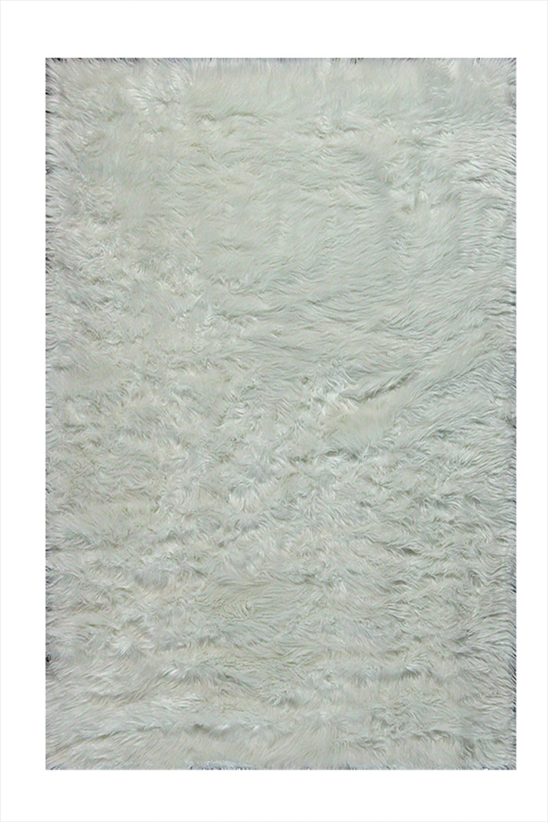 Wild Life (Sheep Fur) - 3.9 x 5.5 FT - White - Luxuriously Soft Fluffy Rug - V Surfaces